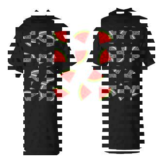 スイカ柄 フルーツスライス スイカ コスチューム Tシャツ - Kawaiitshirt