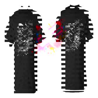 スケートボード ストリートアート スケートボード ファン Tシャツ - Kawaiitshirt