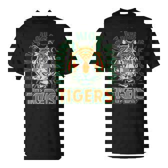 ストレンジャー・シングス ホーキンス・ハイ・タイガース 凝視ファン記念品 Tシャツ - Kawaiitshirt