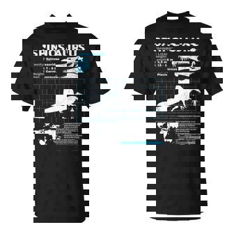 スピノサウルスのファクトシート Tシャツ - Kawaiitshirt