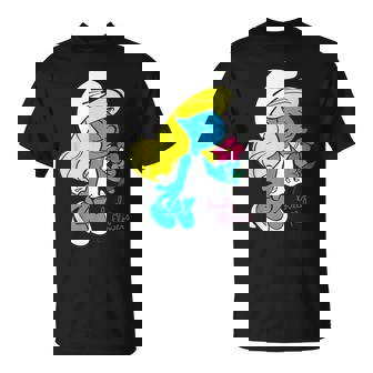 スマーフ スマーフェット キャラクター 花 咲く スマーフィー ファン Tシャツ - Kawaiitshirt