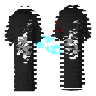 スマーフグループ スマーフ ガーガメル 魅惑のブルーフレンズのファン Tシャツ - Kawaiitshirt