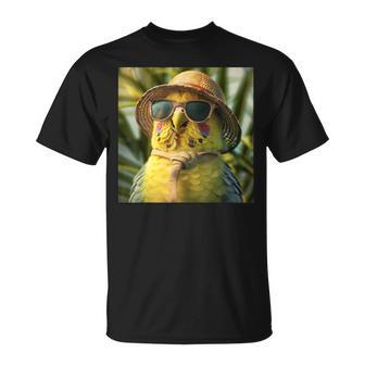 セキセイインコは休暇中、面白い動物、面白いオウム Tシャツ - Kawaiitshirt