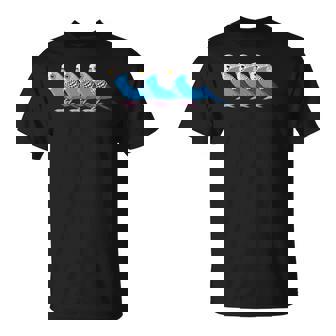 セキセイインコ鳥、セキセイインコ青い鳥 Tシャツ - Kawaiitshirt