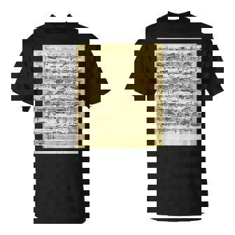 セバスティアン・バッハ ソナタ 楽譜 古典作曲家クラス Tシャツ - Kawaiitshirt