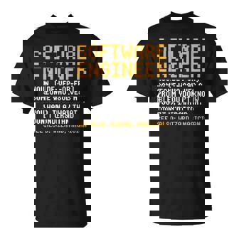 ソフトウェアエンジニア定義面白いコンピュータサイエンスジョーク Tシャツ - Kawaiitshirt