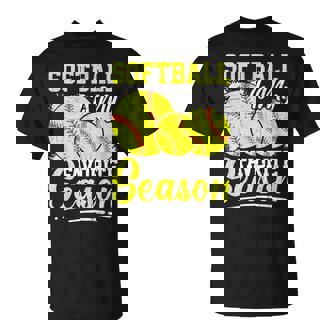 ソフトボールは私の好きな季節の楽しいデザイン。 Tシャツ - Kawaiitshirt