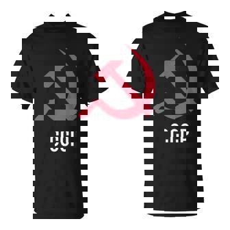 ソ連ロシアソビエト連合ハンマー 胸に鎌 Cccp付き Tシャツ - Kawaiitshirt