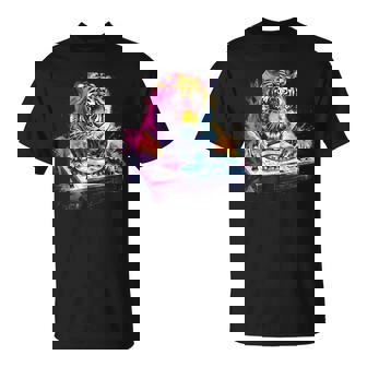 タイガーミュージック Dj ターンテーブル Dj タイガーテクノ ダンスクラブ ハウス Tシャツ - Kawaiitshirt