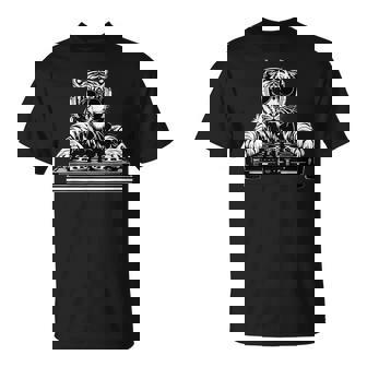 タイガーミュージック Dj テクノダンスクラブ ハウス ターンテーブル Dj タイガー Tシャツ - Kawaiitshirt