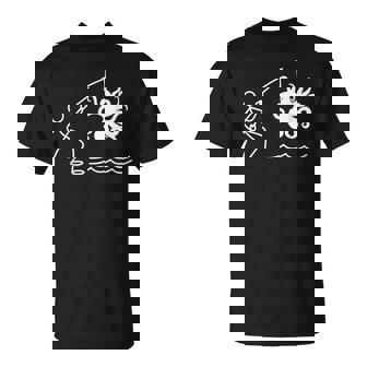 タコ釣りタコクラーケンケンケファロポッド ファニータコ Tシャツ - Kawaiitshirt