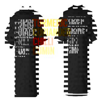 ターメリック コリアンダーチリクミン カレー Tシャツ - Kawaiitshirt