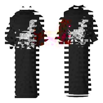 ダックスフントの解体新書 ミニチュアダックス 犬の飼い主 ダックス飼い おもしろ 愛犬家 犬 ダックスフント Tシャツ - Kawaiitshirt