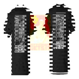 ダークユーモアは食べ物のようです スターリン・ソビエト共産主義のプロパガンダ Tシャツ - Kawaiitshirt