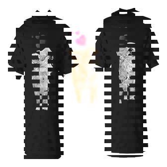 チワワ犬とハートのかわいい子犬のモチーフ Tシャツ - Kawaiitshirt