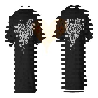 チーター ヒョウ柄 ハート Tシャツ - Kawaiitshirt