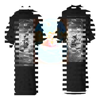 トイプードルとチワワのジェットスキー 夏の楽しいデザイン Tシャツ - Kawaiitshirt