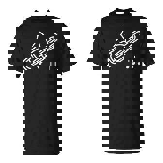 トロンボーン 音符 楽譜 音楽 楽器 Tシャツ - Kawaiitshirt