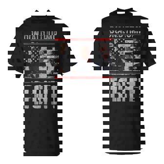 ドナルド・トランプ拳ポンプ We Fight American Flag Trump 2024 Tシャツ - Kawaiitshirt