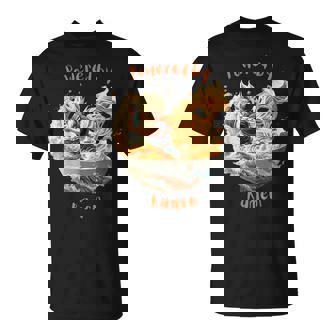 ドラゴンボウル戦士とラーメン波動力 Tシャツ - Kawaiitshirt