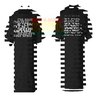 ドーパミン オキシトシン セロトニン エンドルフィン ハッピーホルモン Tシャツ - Kawaiitshirt