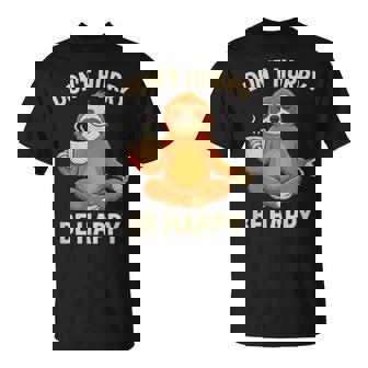 ナマケモノ コーヒー 瞑想 グラフィック 面白い Tシャツ - Kawaiitshirt