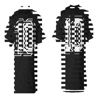 ナンバー10 誕生日ギフト スポーツ選手 チーム番号入りジャージ Tシャツ - Kawaiitshirt