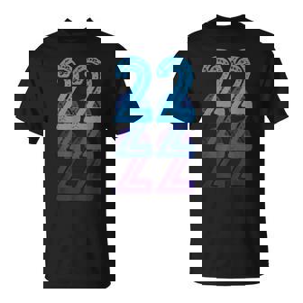 ナンバー22 ブルー ベスト クラシック カレッジスタイル 誕生日 面白い Tシャツ - Kawaiitshirt