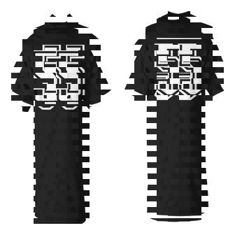 ナンバー55 スポーツジャージ ラッキーお気に入り番号 Tシャツ - Kawaiitshirt