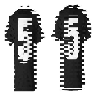 ナンバーファイブ 数字 5 プレーン 白 数字 Tシャツ - Kawaiitshirt