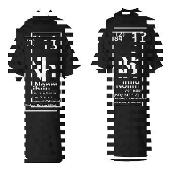 ニホニウム化学元素白 Tシャツ - Kawaiitshirt