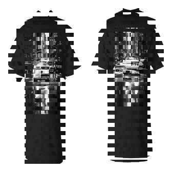 ニューヨークのタクシーのモノクロ写真 写真 Tシャツ - Kawaiitshirt