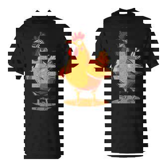 ニワトリとオンドリの胸のコスチューム Tシャツ - Kawaiitshirt