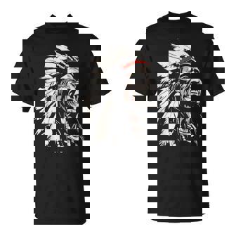 ネイティブアメリカン インディアン マルチカラー ビンテージデザイン Tシャツ - Kawaiitshirt