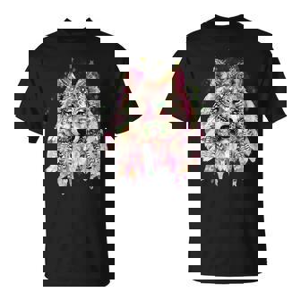 ネイティブアメリカン オオカミの頭 トライバル ボヘミアン タトゥーアート Tシャツ - Kawaiitshirt