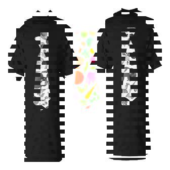 ネギニンジンと豆の柄のベジタブルタイ Tシャツ - Kawaiitshirt