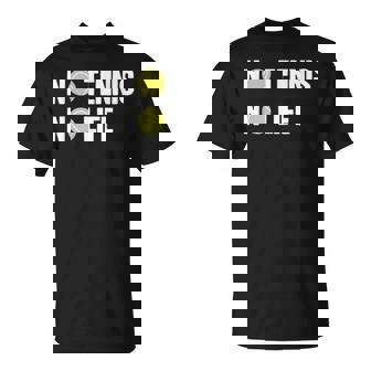 ノーテニスノーライフ テニス好き アウトドア好き ソフトテニス好き クール テニスサークル ソフトテニス Tシャツ - Kawaiitshirt