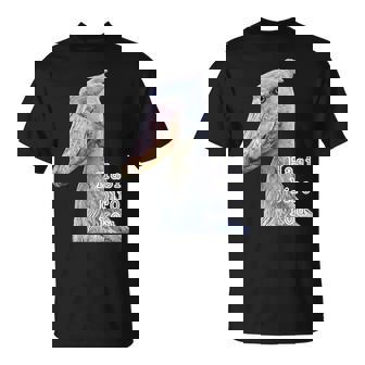 ハシビロコウ『リアルフォト 写真』青い鳥【どうぶつフレンズ】かっこいい 大きな鳥 動物園の生き物 Tシャツ - Kawaiitshirt