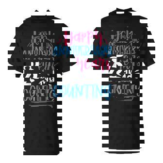 ハッピーアニバーサリー 25年 結婚25周年 Tシャツ - Kawaiitshirt