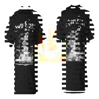 ハッピーイースターバニーニンジンイースターエッグ イースターラビットアートワーク Tシャツ - Kawaiitshirt