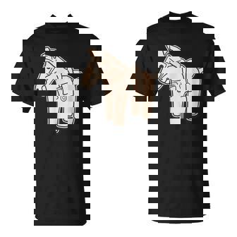 ハニワの馬 埴輪【ゆるフレンズ】歴史土器 シンプル かわいい イラスト Tシャツ - Kawaiitshirt