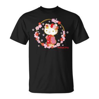 ハローキティ Usデザイン 浴衣 Tシャツ - Kawaiitshirt