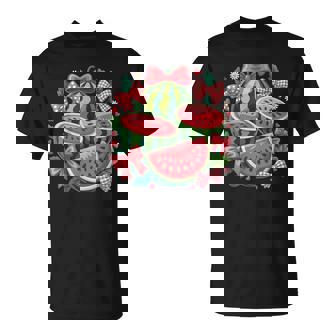 ハローサマー 2025 ガールズ スイカ おもしろバケーション キッズ Tシャツ - Kawaiitshirt