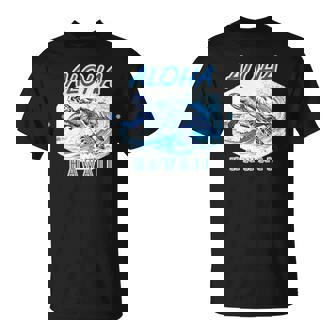 ハワイ ハワイアン ワイキキビーチ サーフボート ヤシの木 アロハ 夏 風景 海好き ウミガメ 波乗り Tシャツ - Kawaiitshirt