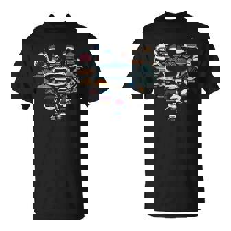 ハート ラブ サメ フェイス ファニー シャルカホリック Tシャツ - Kawaiitshirt