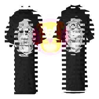 ハートに囲まれたハートを持つかわいいハムスター Tシャツ - Kawaiitshirt