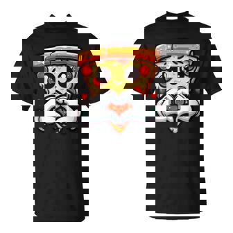 ハートの手でペパロニピザのスライス、かわいいピザ Tシャツ - Kawaiitshirt