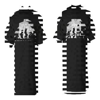 バイカーの進化-人間のモーターサイクルモータースポーツの進化 Tシャツ - Kawaiitshirt