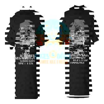 バイク&犬 かわいいポメラニアン ポメラニアン オートバイ Tシャツ - Kawaiitshirt