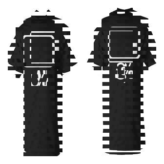 バッテリー0シャツバッテリーハート空充電バッテリー空 Tシャツ - Kawaiitshirt